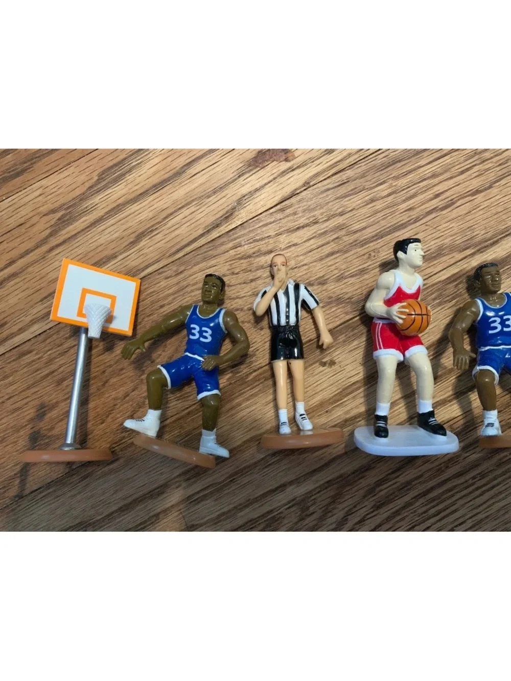 Lot of Cake Toppers –Vintage 90s Sports Basketball Player(s) Hoop(s) Referee(s)